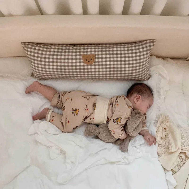 Удобная подушка INS для новорожденных многофункциональные бамперы с медведем