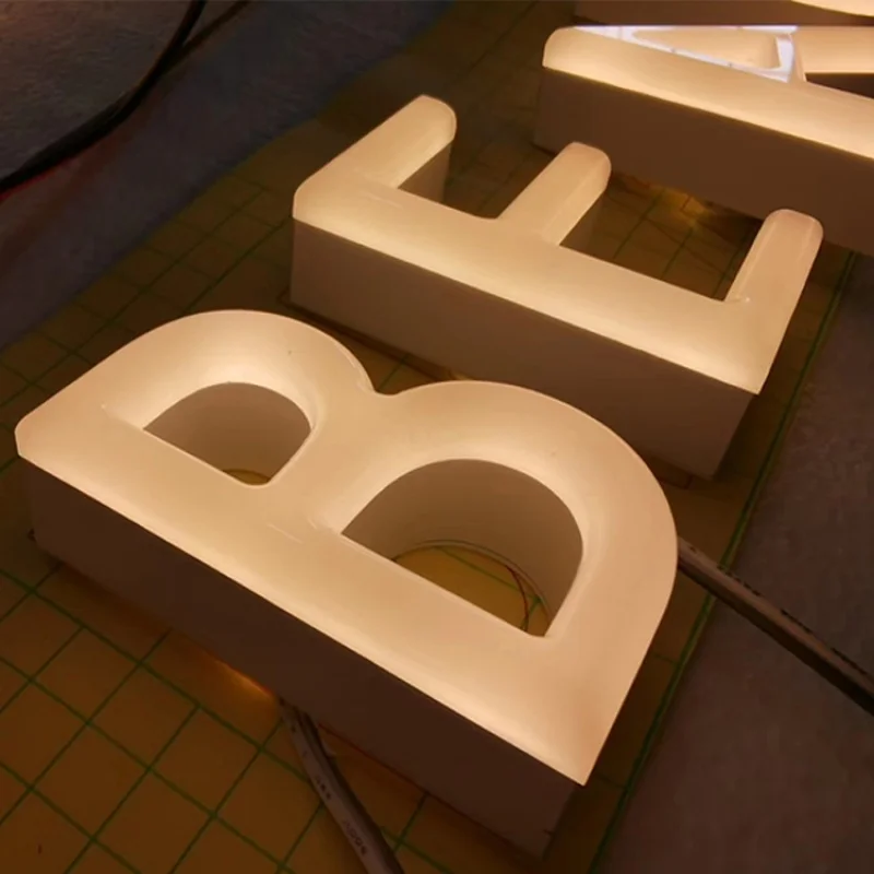 

Metal Letter Led Logo Channel Sign Modul Building Custom Luminous Backlit Store Wall 3d Acrylic Letter Signage 3d Led Letter