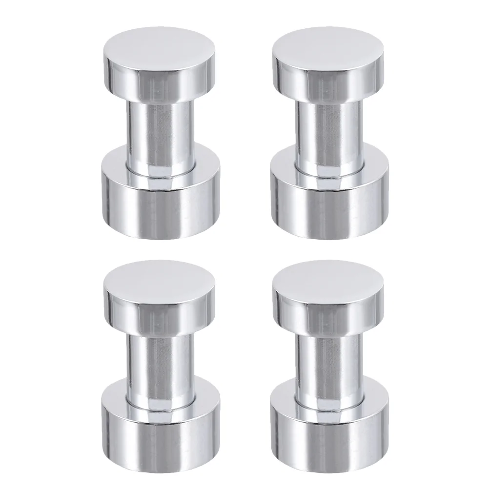 

4 Pcs Hook Metal Bathroom Hooks Wall Mounted Home Brass Household Matte Black Heavy Duty Small
