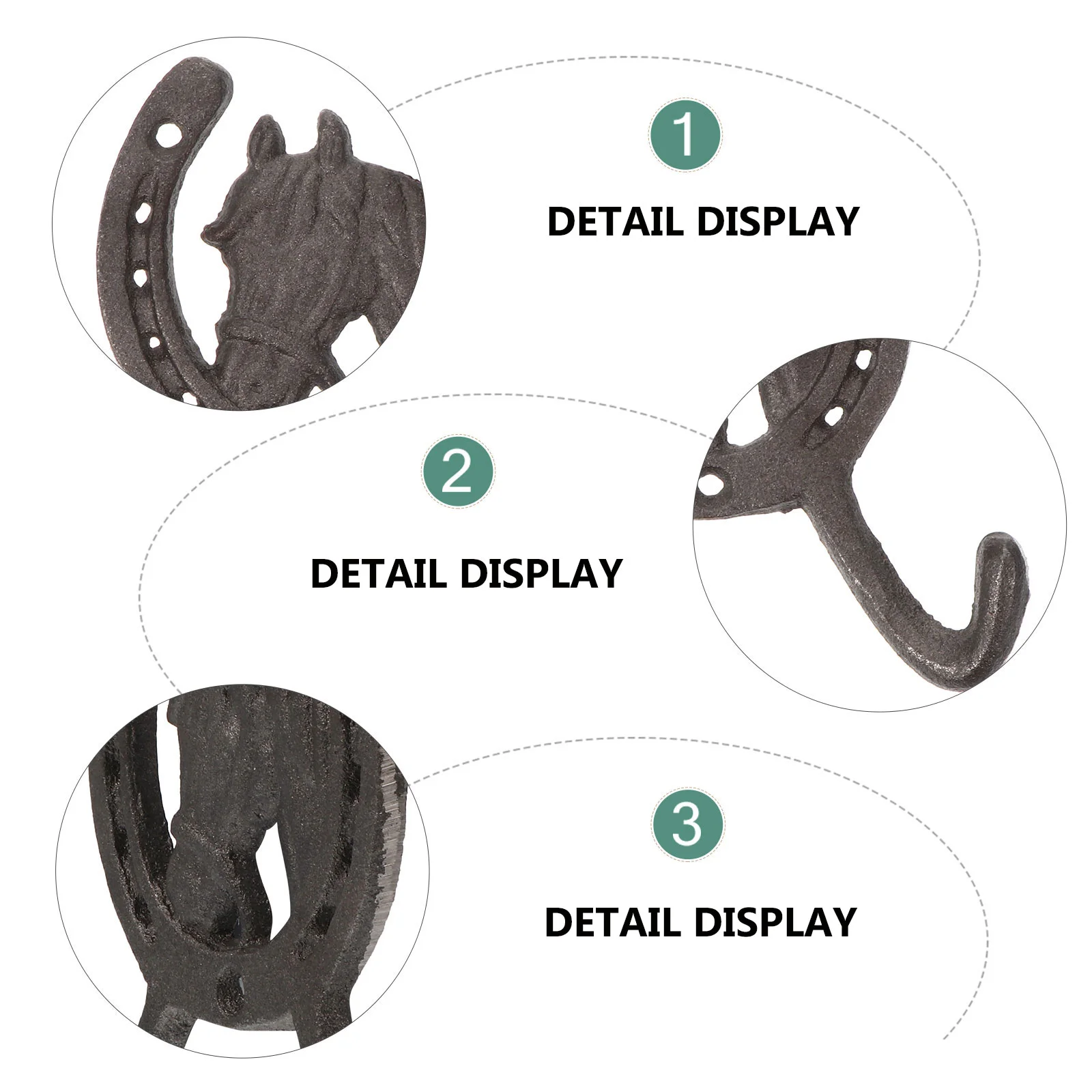 2 шт. копыта с головой лошади двойной крючок вешалка для полотенец железная шляпа