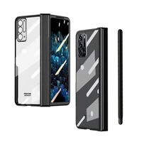 transparent case for oppo find n attached s pen hinge cover 360 full protective with tempered glass for oppo find n fold case