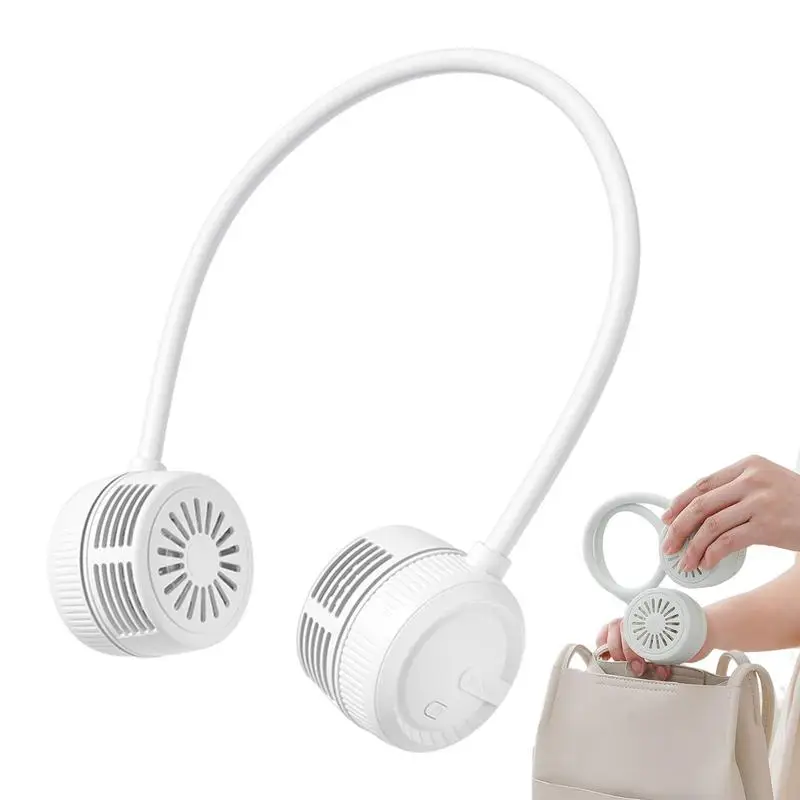 

Portable Neck Fan Bladeless Personal Wearable Fans With 3-Speed Change Lightweight Bladeless Neck Fans For Women Men Kids