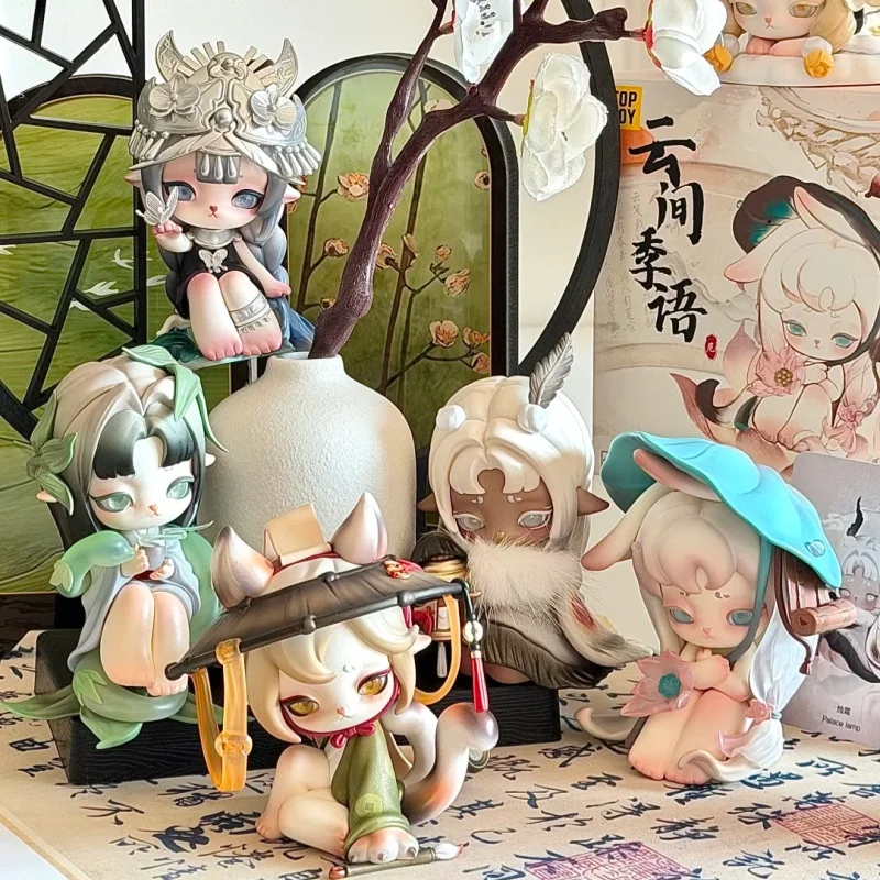 Фото Оригинальная серия TOPTOY Ninimo Cloud Season Whisper: коллекционные фигурки в стиле китайской моды для взрослых коллекционеров, украшения для рабочего стола. №1