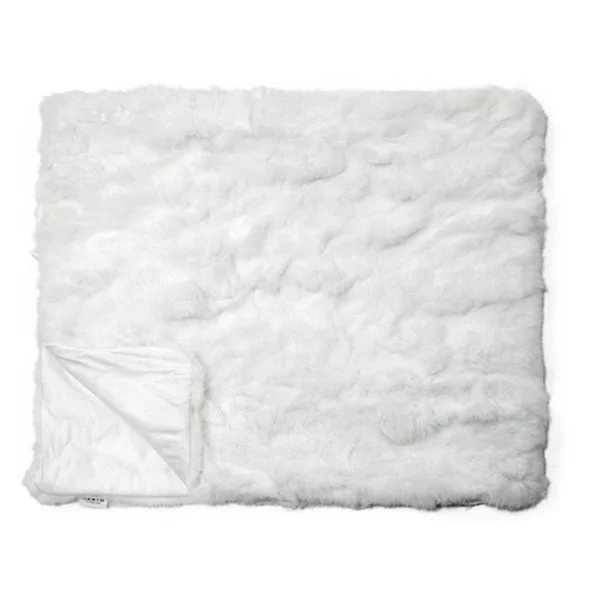 

Home Decoration Fluffy Fur Blanket Soft Fashion Genuine Rabbit Throw Fur Luxurious Real Fur Blanket