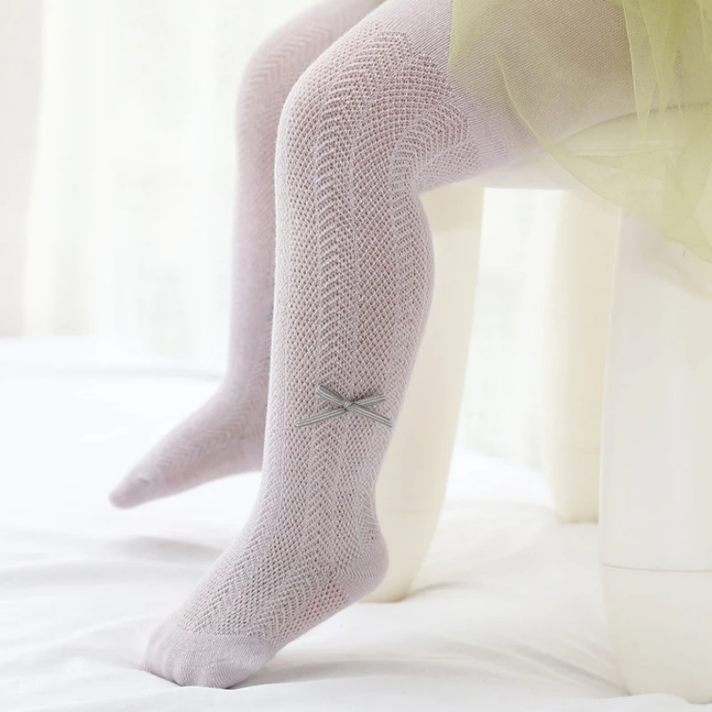 Колготки для маленьких девочек тонкие дышащие Детские Танцевальные чулки