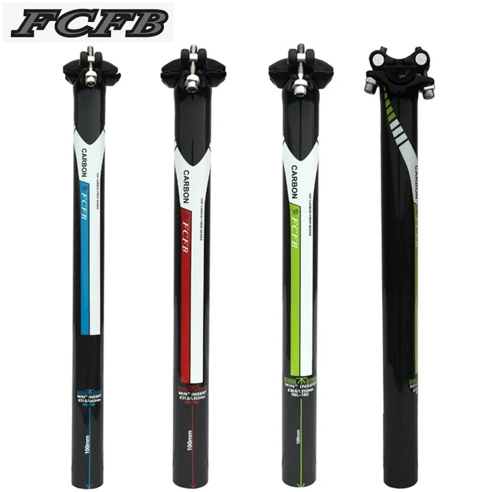 FCFB full carbon road bike mountain seat post  3K full carbon road  bicycle carbon fiber parts 27.2 / 30.8 / 31.6 mm FW-SE-02-1