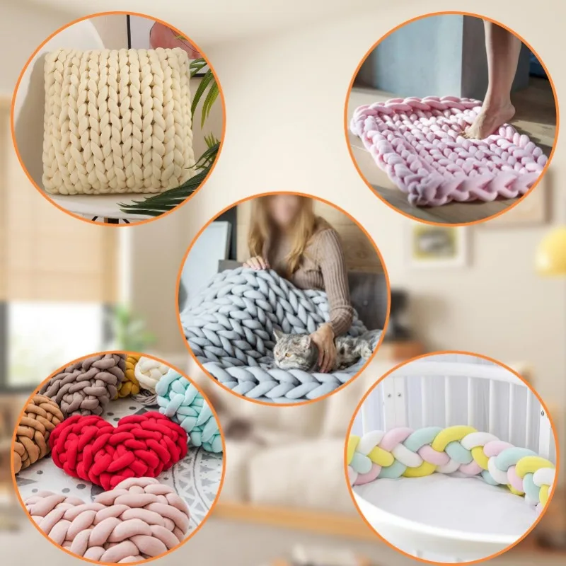 500 г ультра-толстая исландская пряжа гигантская мягкая массивная для ручной