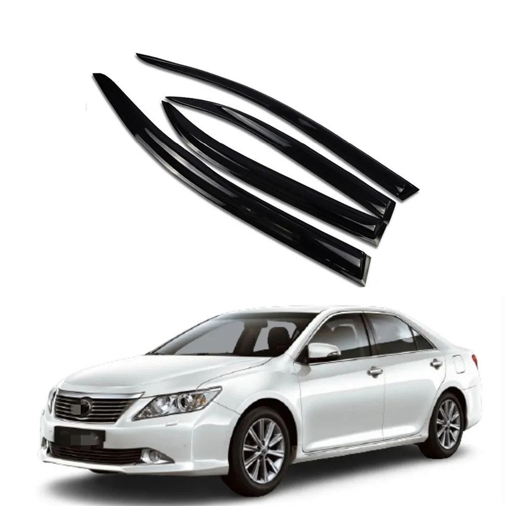 

For Toyota Camry 2012-2017 Sedan Window Visor Rain Guard Weather Shield Wind Deflector Slim Trim Awning Shelter Raincoats