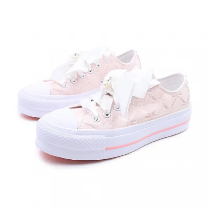 Женская обувь Converse новинка зимы 2024 повседневная парусиновая на толстой подошве с