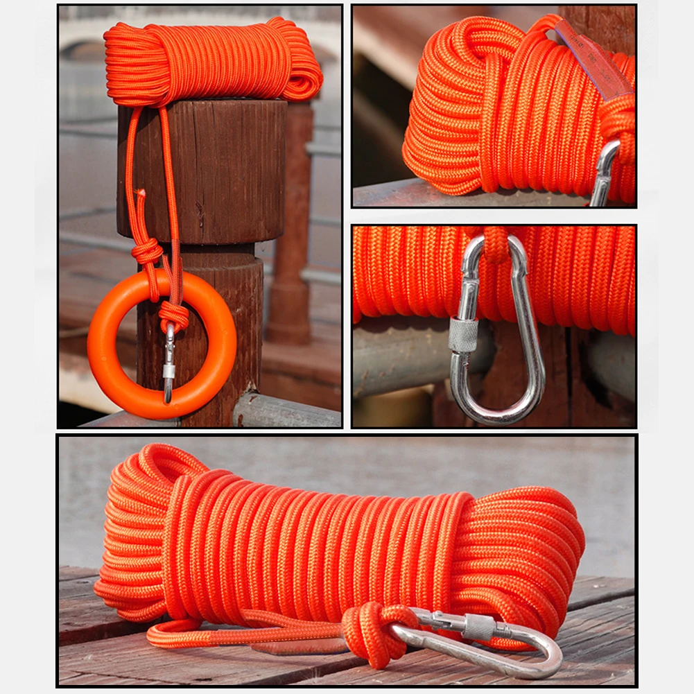 Водная плавающая спасательная веревка прочная светоотражающая аварийная с