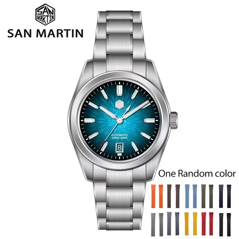 Часы San Martin 39 мм SN0144 &quotJianZhan&quot Gada Miyota 9015 автоматические механические часы