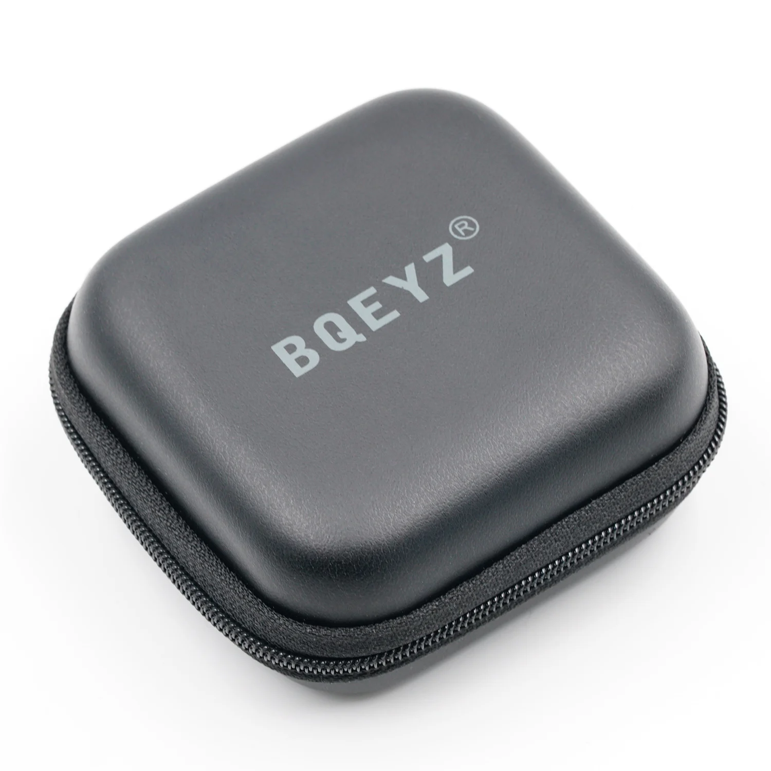 Чехол BQEYZ для наушников, кожаный портативный футляр для наушников EVA, Черные Аксессуары для гарнитуры