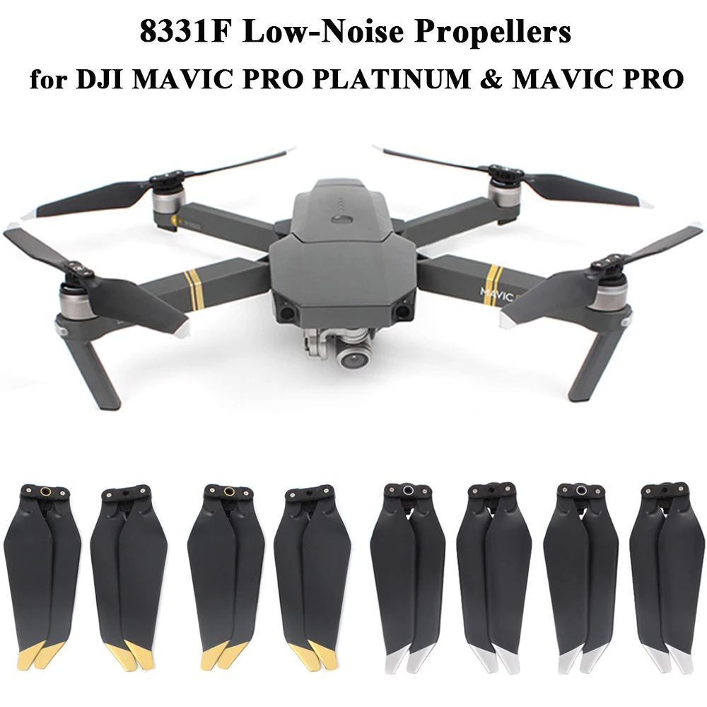 Низкошумные пропеллеры быстросъемные 8331F складные пропеллеры для DJI Mavic Pro Platinum Drone Props Accessories