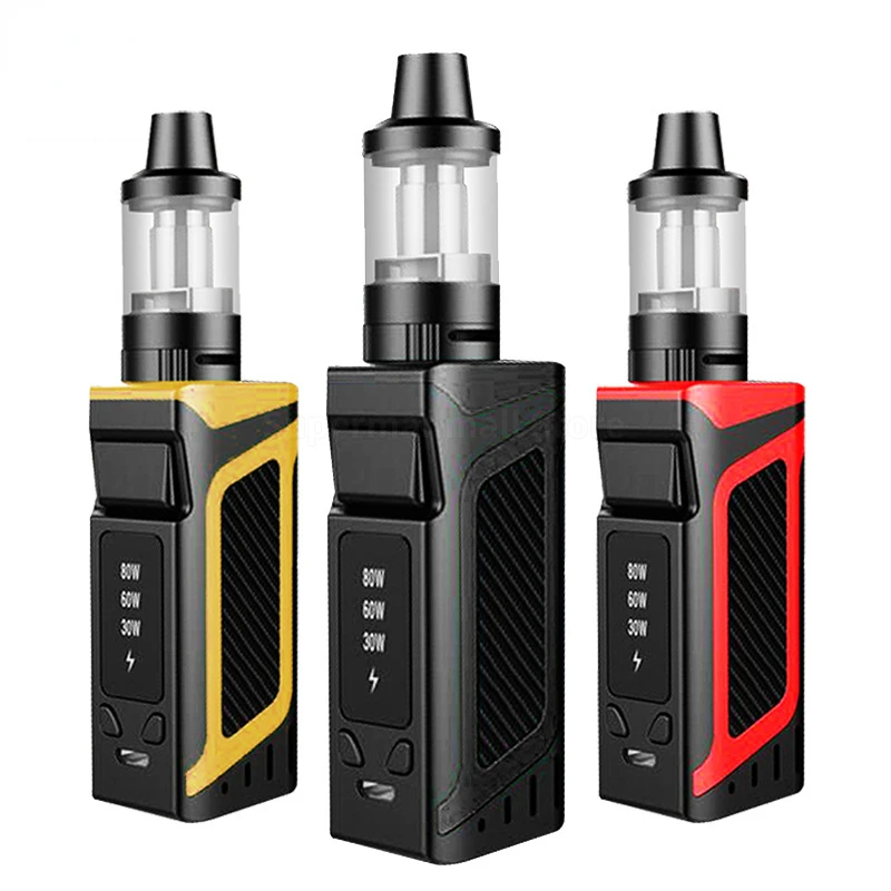 

Vape Box mod Kit электронная сигарета Smoke LS 80W Vapor 2000mah Встроенный аккумулятор 3,5 мл Vaper Tank Vaporizer Pen Ajust напряжение