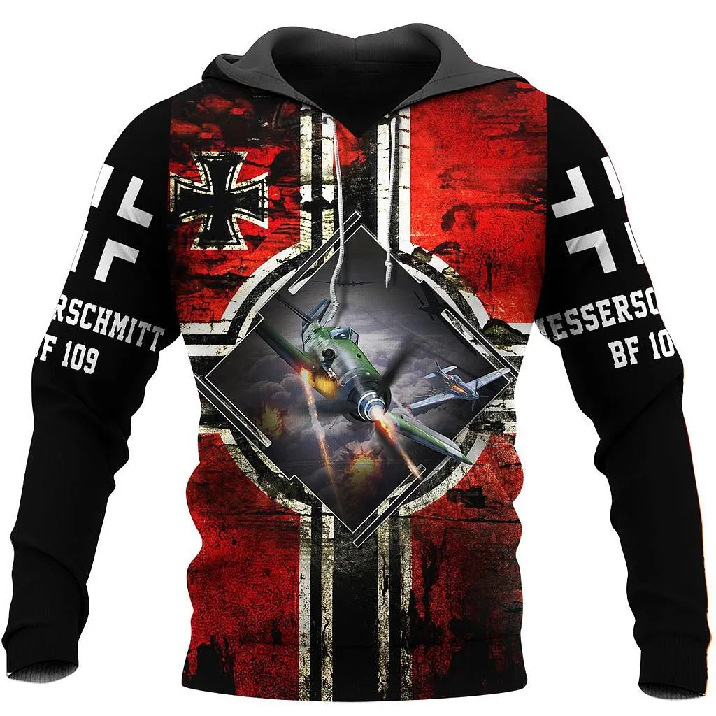 

Fighter Plane BF 109 3D All Over Printed Hoodie Men And Women Fashion Casual Jackets L0008