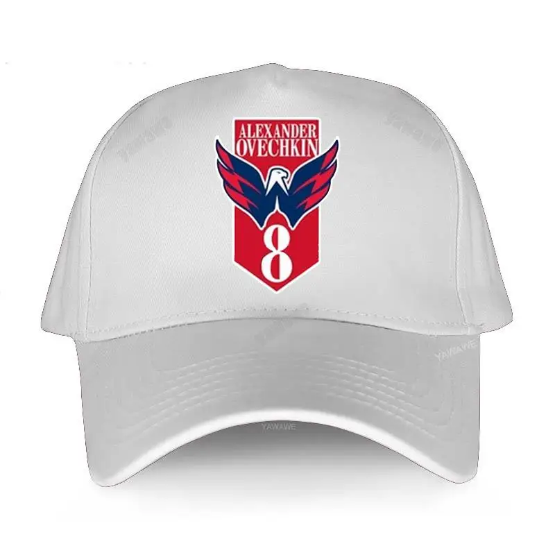 Кепка Fashion из хлопка с козырьком, унисекс, Россия #8 Александр Овечкин Лого Вашингтон Кэптен Новая регулируемая кепка мужская бейсболка на.