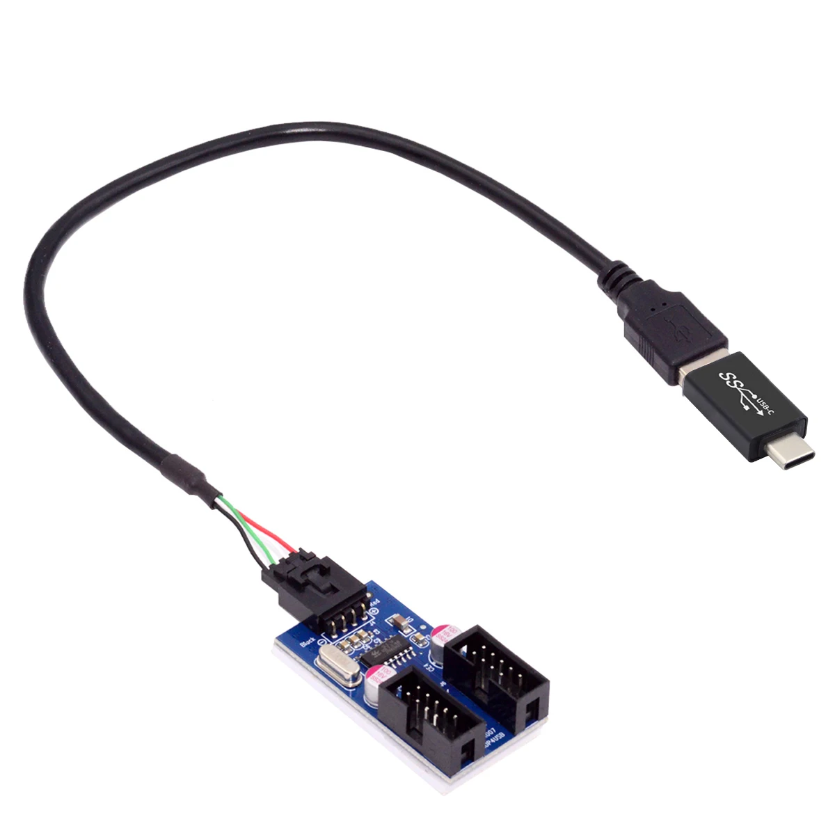 ZIHAN USB-C USB 3. 0 Type-C Male к Type-A 1 2 Female 9pin 10pin заголовок материнской платы PCBA HUB адаптер