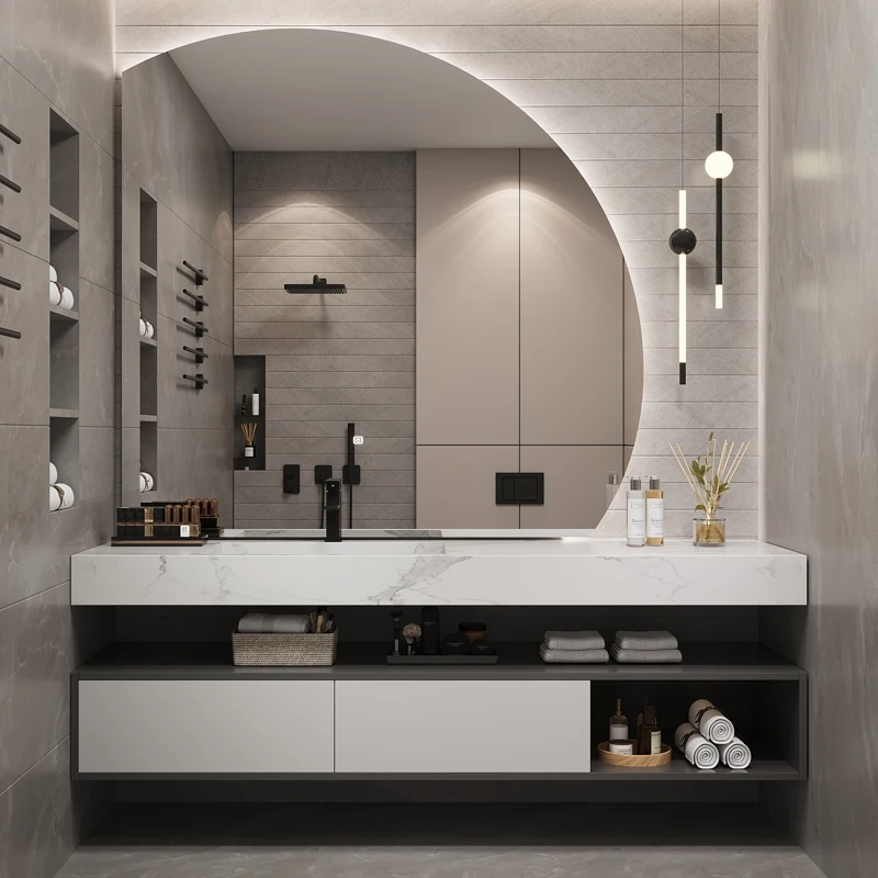 

2022 New Solid Wood Wendy 40" Popular Bathroom Cabinet Furniture Vanities Sink Nordic Home Furniture Modern Black Washroom Toile