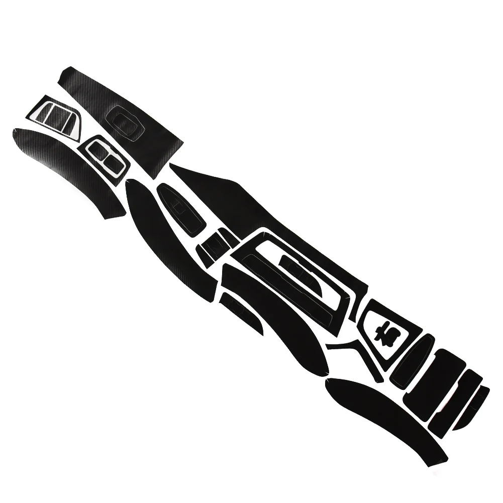 

3D Interior Matte Black Carbon Fiber Decal Trim Sticker For BMW 3 Series F30 F31 F35 2013-2017 For M3 2017 For Left-hand Drive