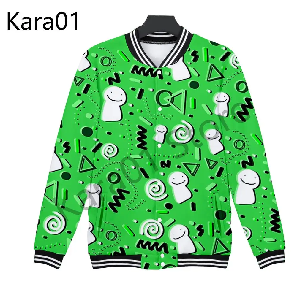 

New Ranboo Quackity Tommyinnit Wilbur soot Dream Team SMP 3D jacket Men/Women Baseball Uniform Streetwear los hombres