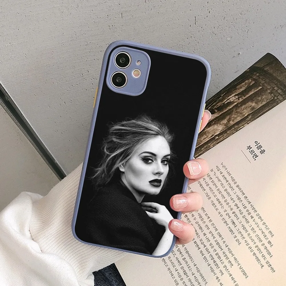 Singer A-Adele-E Phone Case for iPhone 14 11 12 13 Mini Pro Max 8 7 Plus X XR XS MAX Translucent Matte Cover
