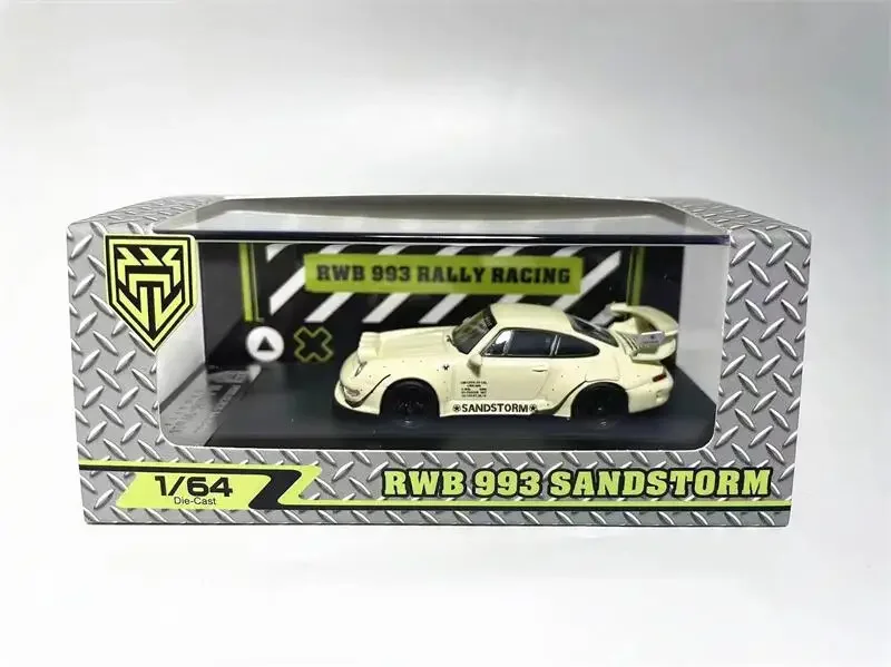 

FeelsLike модель 1:64 911 RWB 993 ралли гонки RSANDSTORM бледно-желтый литой автомобиль коллекция моделей миниатюра