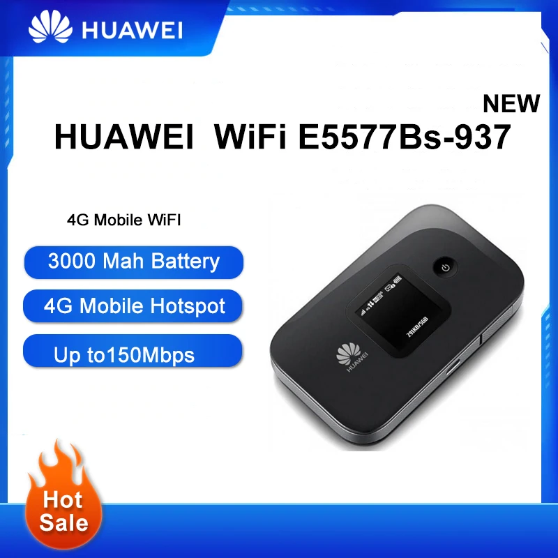 Huawei Product E5577Bs-937 4G LTE Cat4 Mobile Hotspot 4G/3G/2G Router Mobile WIFI 2 1.45-Inch Router Supports External Antennas