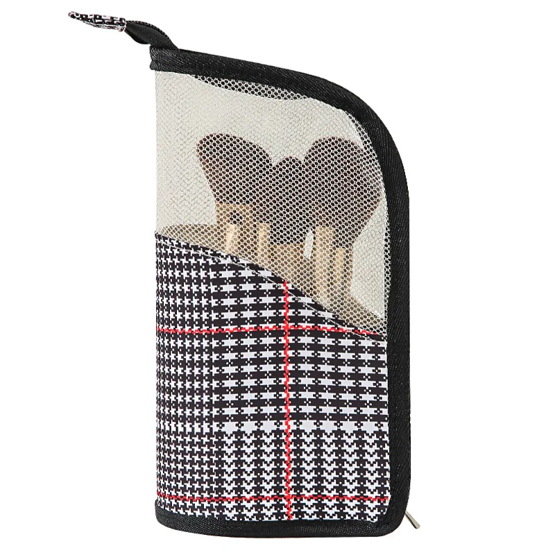 

Women Make Up Brush Holder Stand-Up Travel Toiletry Cosmetic Storage Case Beauty Tool Organizer Pouch Bag