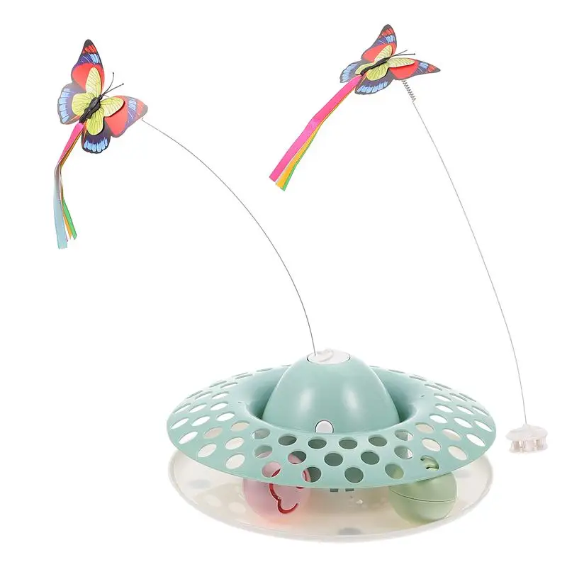 

1 Set Cat Butterflies Toy Simulation Teasing Toy Cat Interactive Plaything Simulation Teaser Toy