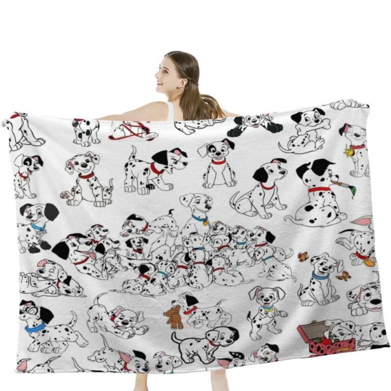 

101 Dalmatians Throw Blankets Soft Velvet Blanket Travel Bedding Blanket