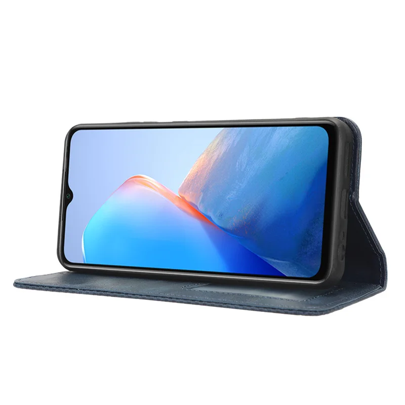 Новый стиль для Infinix Smart 7 HD Роскошная магнитная пряжка с ретро-рисунком кожа X6516