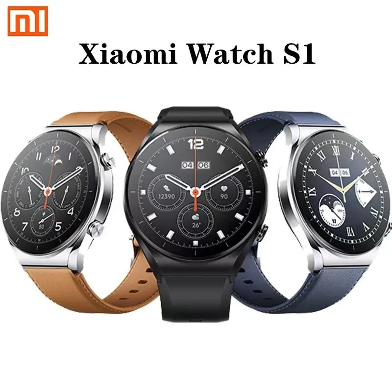 

Global Version Xiaomi Mi Watch S1 GPS Smart Watch 1.43" AMOLED Sapphire Display SpO₂ monitoring Wireless Charging Mi Smartwatch