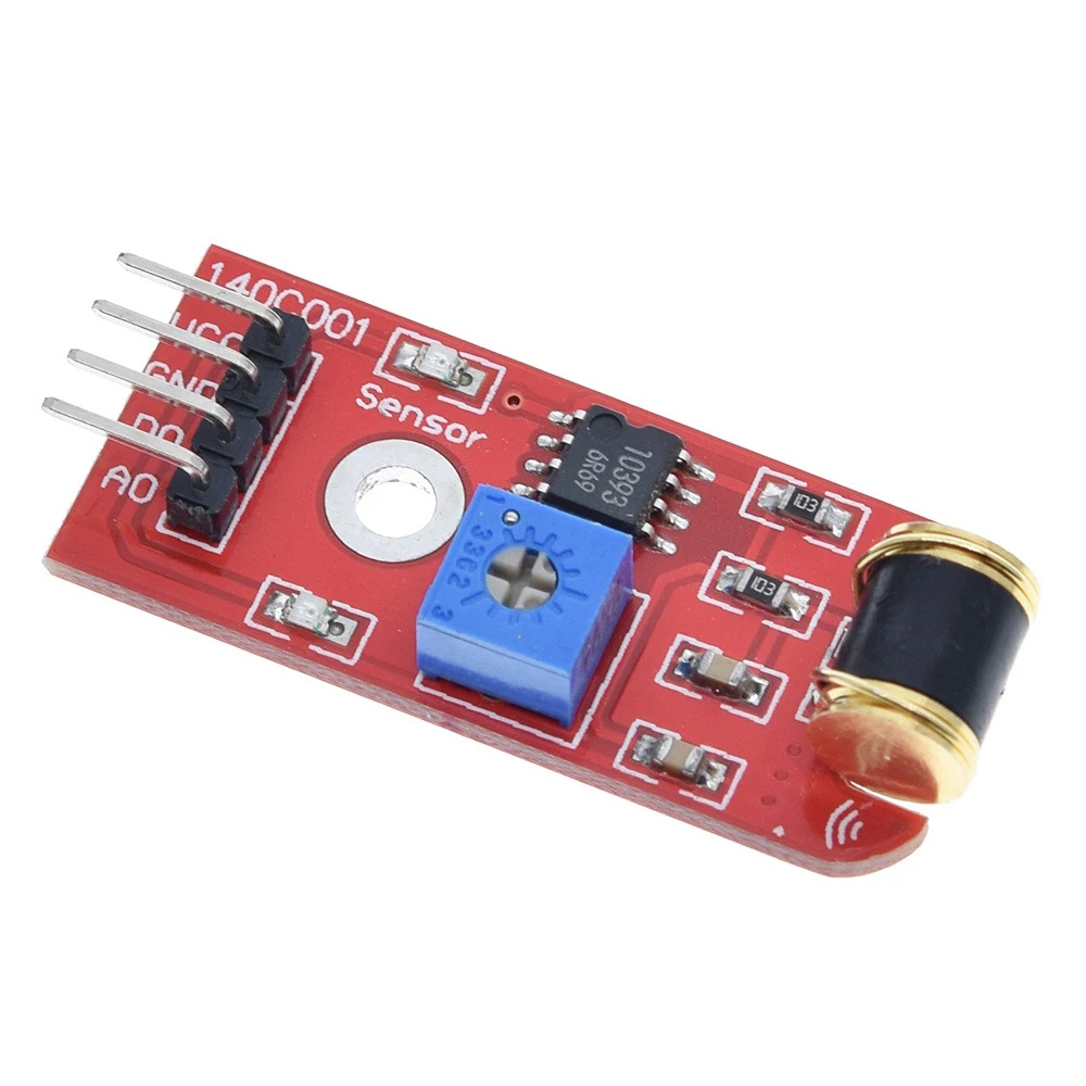

801S Vibration Sensor Module Vibration Probe Analog Output Sensitivity LM393 3V 5V TTL Level Signal Adjustable Sensitivity Board