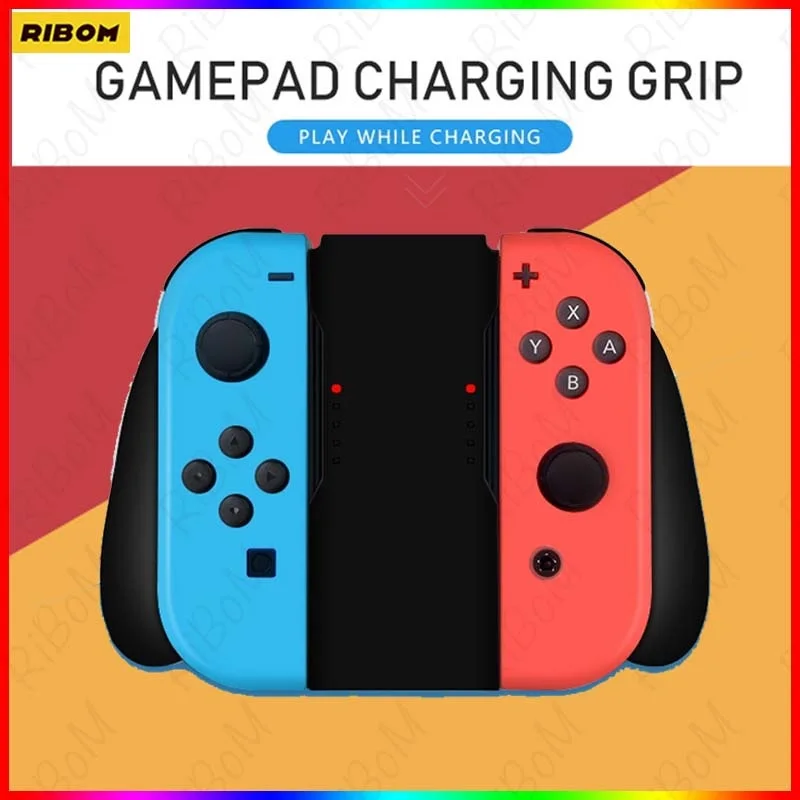 

Новый кронштейн с ручкой для зарядки контроллера Nintendo Switch Joy-Con, удобные ручки для геймпада, колесный держатель для Nintendo