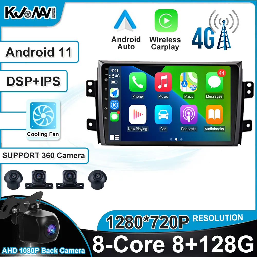 

Android 11 Carplay Car Radio Multimedia Stereo Player WiFi GPS Navigation For Suzuki SX4 2006-2016