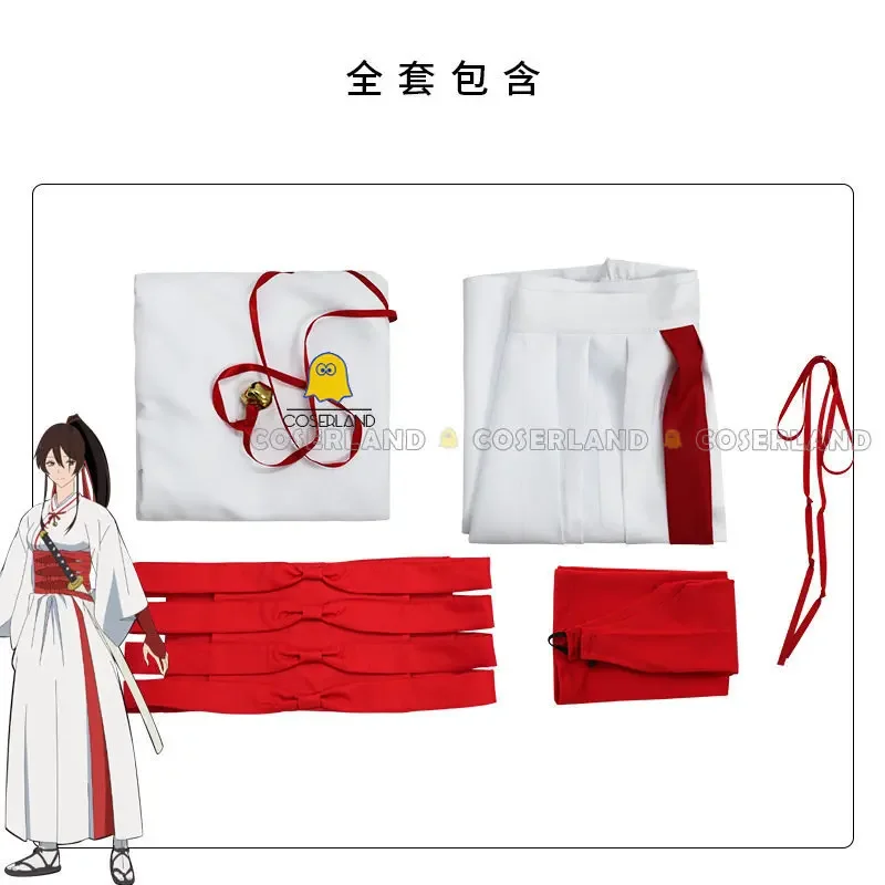 Костюм для косплея аниме Yamaesomon Sagiri парик jigokuraku hell's Paradise униформа aesomon белое