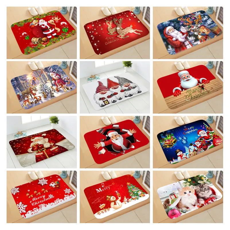 Merry Christmas Decorations for Home Santa Snowman Doormat 2022 Navidad Ornament New Year 2023 Gifts Xmas Party Decor Natal Noel images - 6