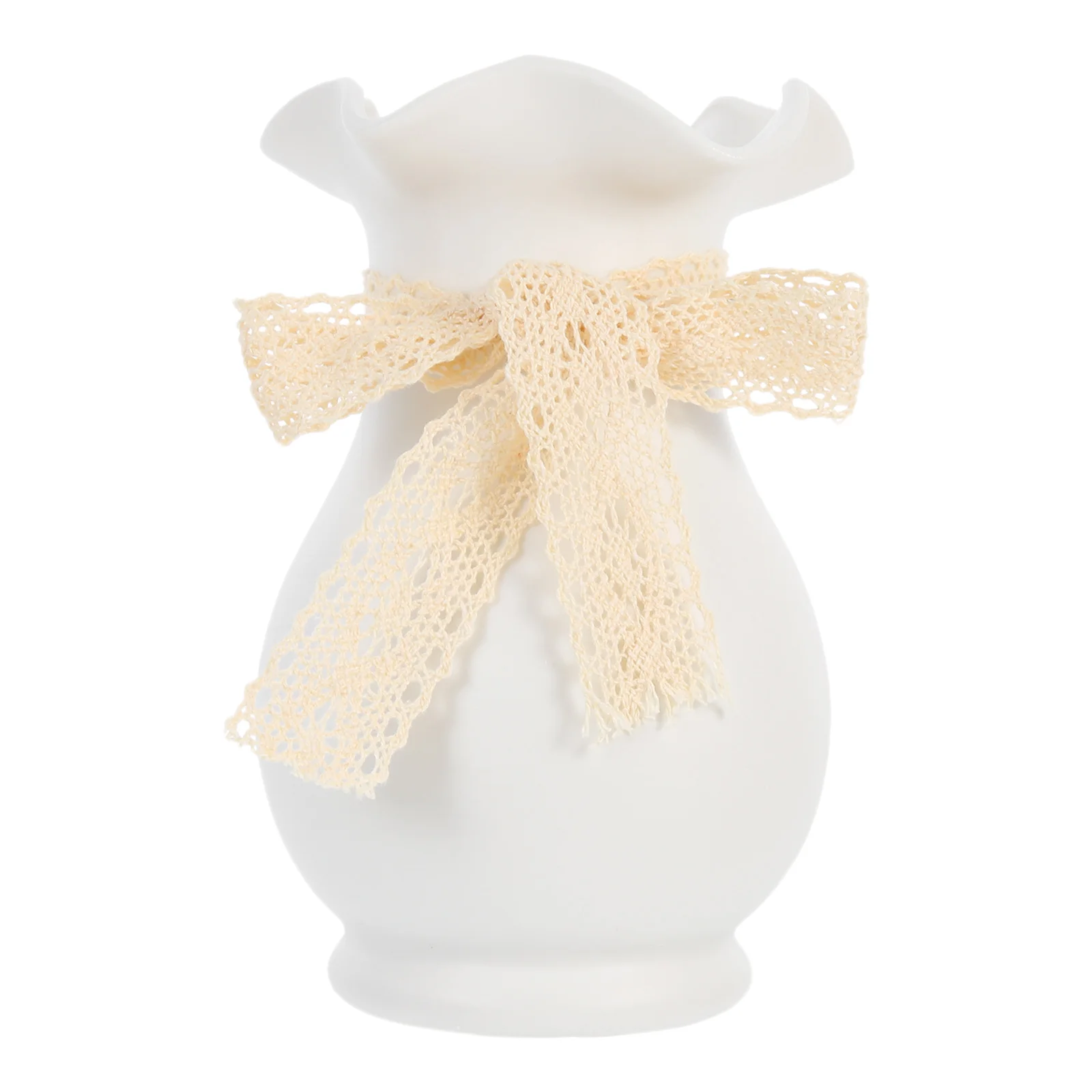 

Vase Ceramic Modern Rustic White Porcelain Planter Flower Hydroponics Chic