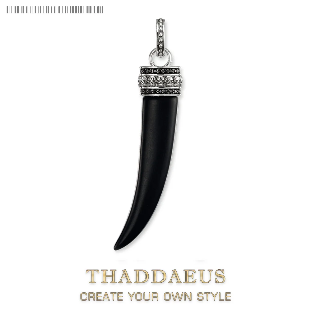 

Pendant Tooth Skull Brand New Fine Jewelry Pure 925 Sterling Silver Accessories Rebel Punk Gift For Woman & Men