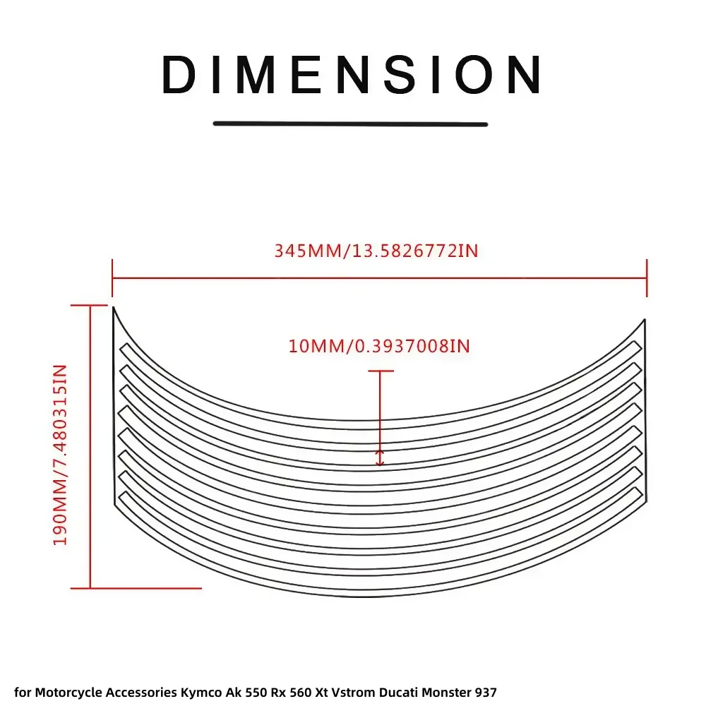16X Светоотражающая полосатая лента на обод наклейки мотоциклы аксессуары для