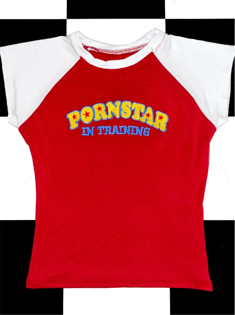 

Vintage Y2K Women splice Summer Streetwear Slim Trash Punk girlish letter Short Sleeve High Street Crop Casual Y2K Goth baby tee