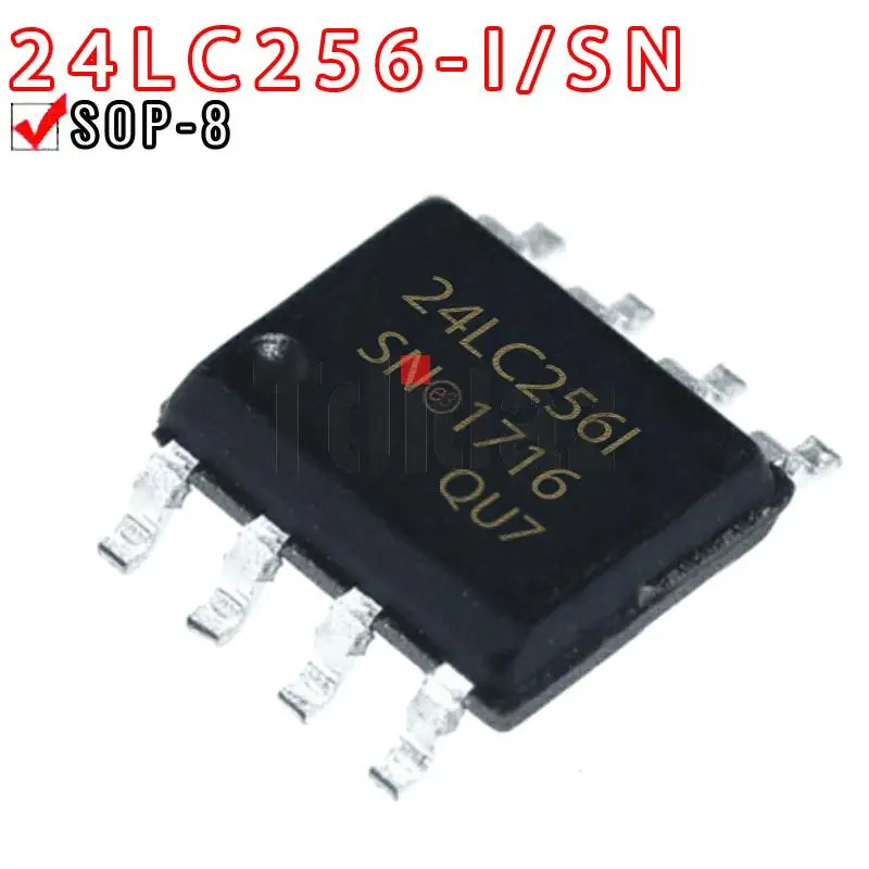 10 шт. 24LC256-I/SN SOP-8 24LC256T-I/SN 24LC32-I/SN 24LC02BT-I/SN 24LC02B-I/SN 24LC08B-I/SN 24LC04B-I/SN 24LC64-I/SN 24LC128-I/SN