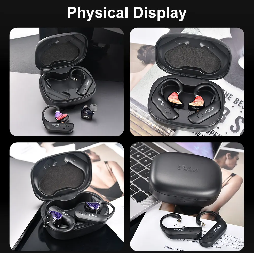 Фото Новые беспроводные Bluetooth-наушники Celest T1 V5.3, водонепроницаемая гарнитура TWS для Hi-Fi музыки с микрофоном, наушники для звонков IEMs №5