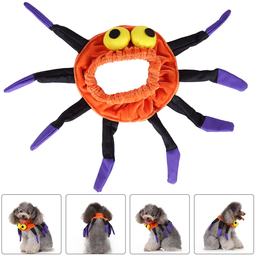

Pet Dog Cat Collar Kitten Collar Spider Designed Pet Collar Party Pet Neck Decoration Halloween Puppy