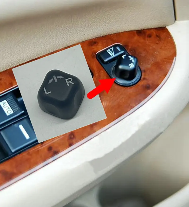 

For Accord 2003-2007 Reversing mirror switch cover Adjusting the rear view lens knob cap