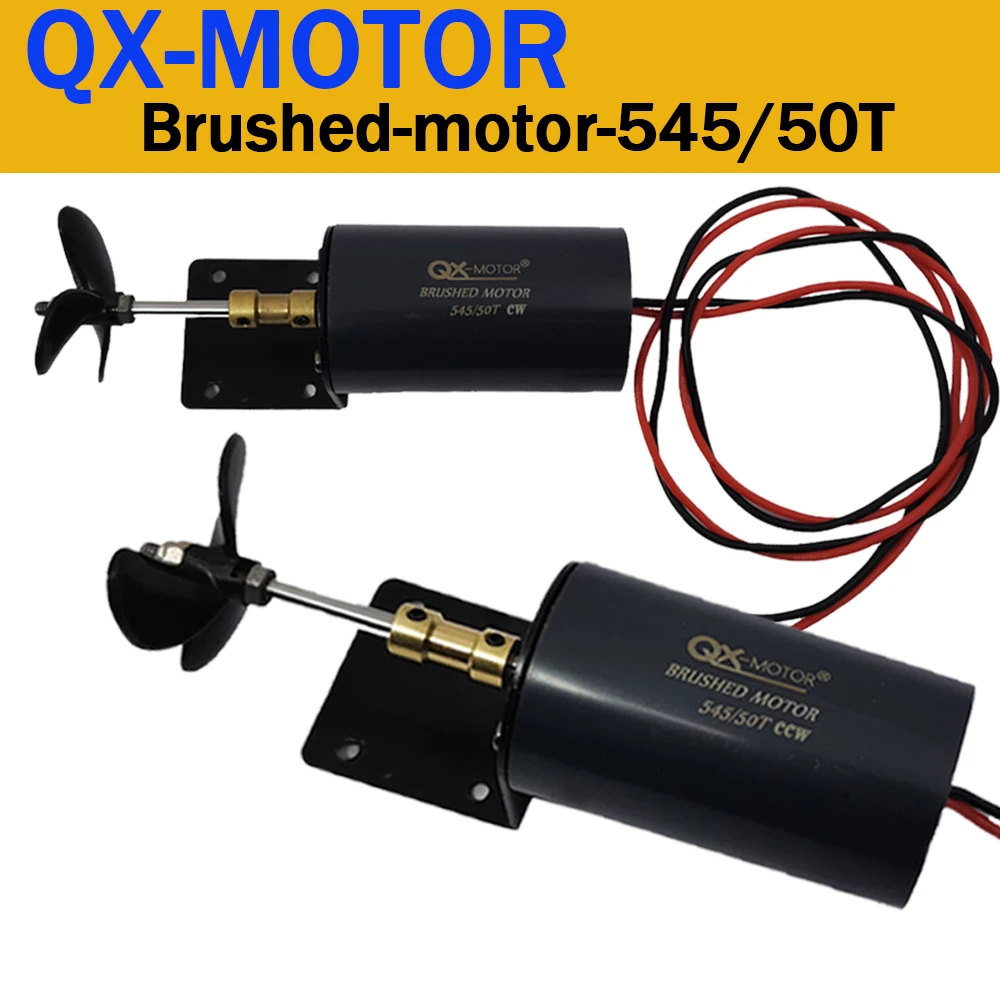 

QX-MOTOR 545/50T CW/CCW Brush моторчик с пропеллером для подводной лодки с утопленной уткой/беспилотный/пульт дистанционного управления/лодка-гнездо