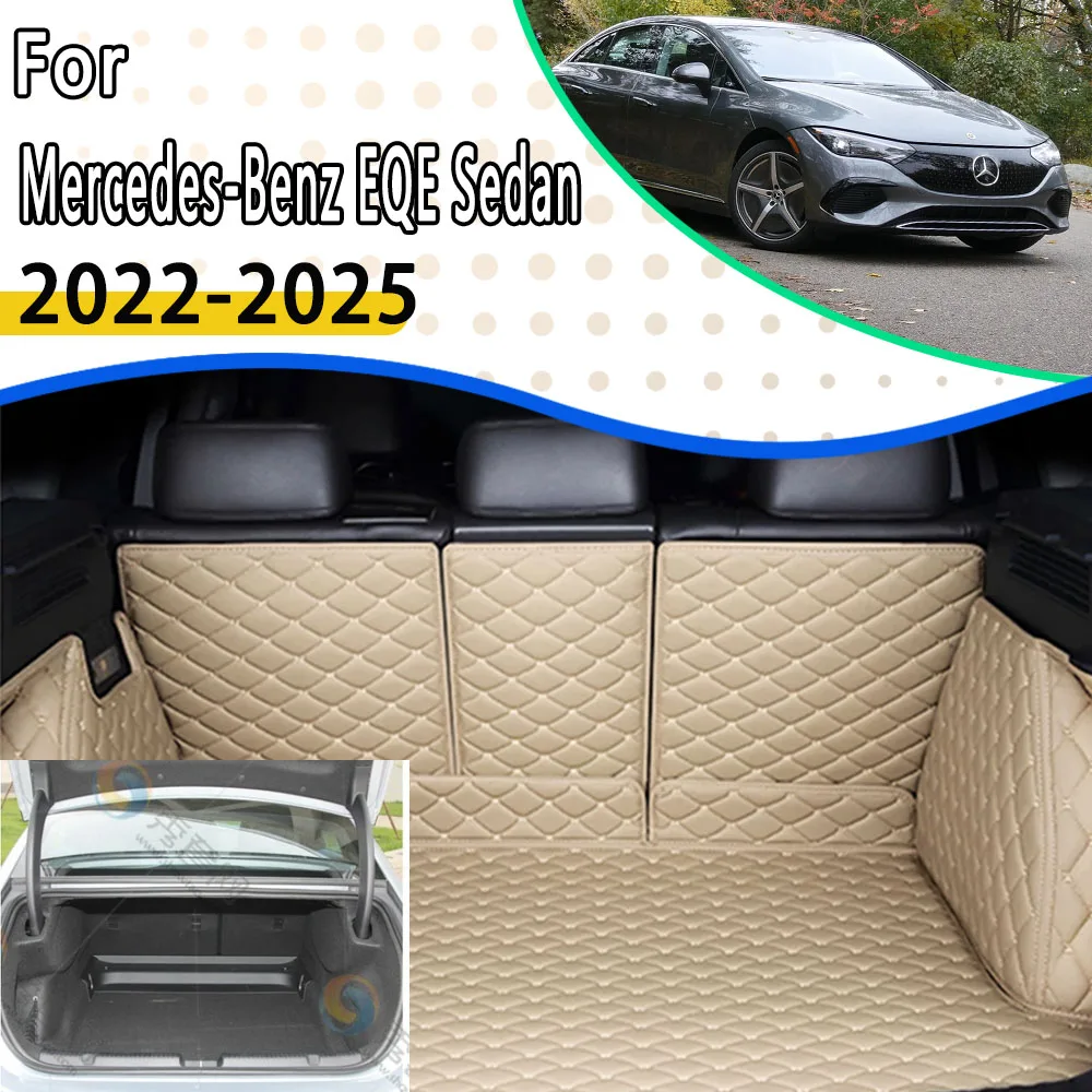 Коврик для багажника автомобиля Mercedes-Benz EQE V295 2022 2023 2024 седан противогрязевая