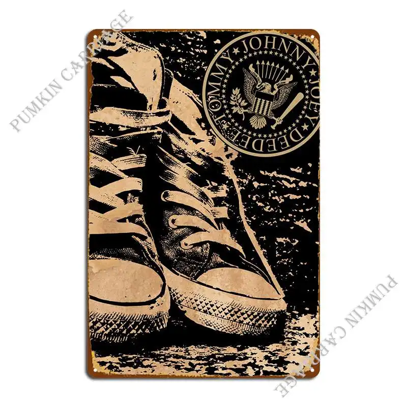 

Металлический плакат в стиле «панк-не мертвец»