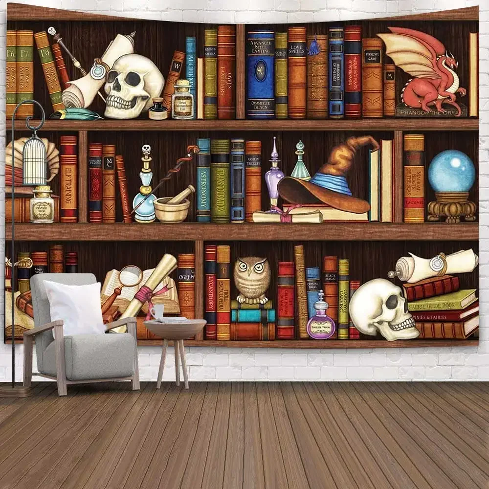 Винтажный деревянный гобелен simсант для библиотеки декор студенческой учебной