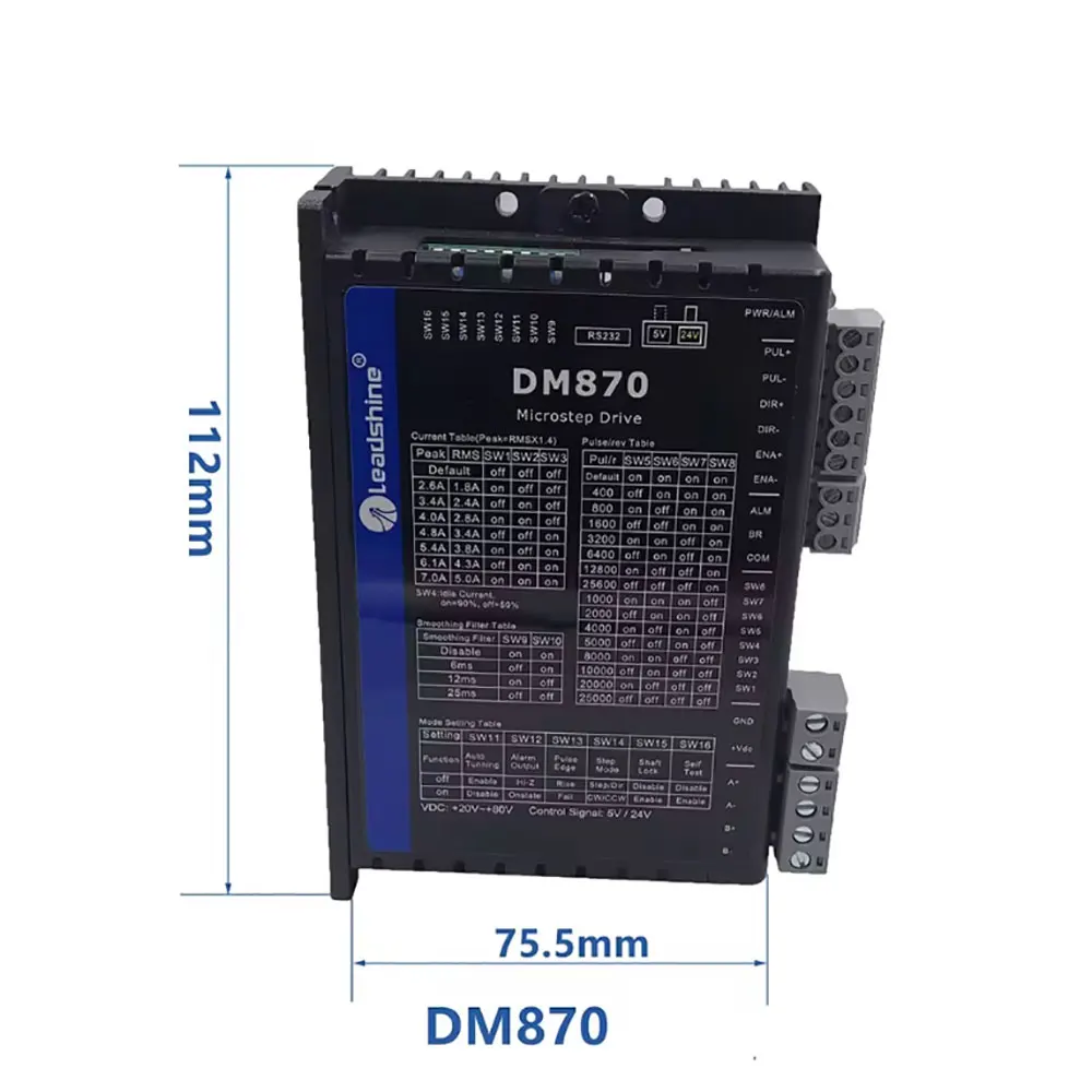 Интеллектуальный новый оригинальный драйвер двухфазного шагового двигателя Leisai